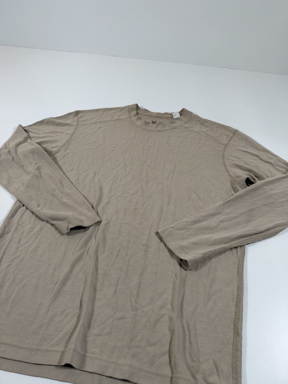 DRIFIRE Shirt Mens XL Beige Long Sleeve Thermal Work Base Layer Tee Shirt